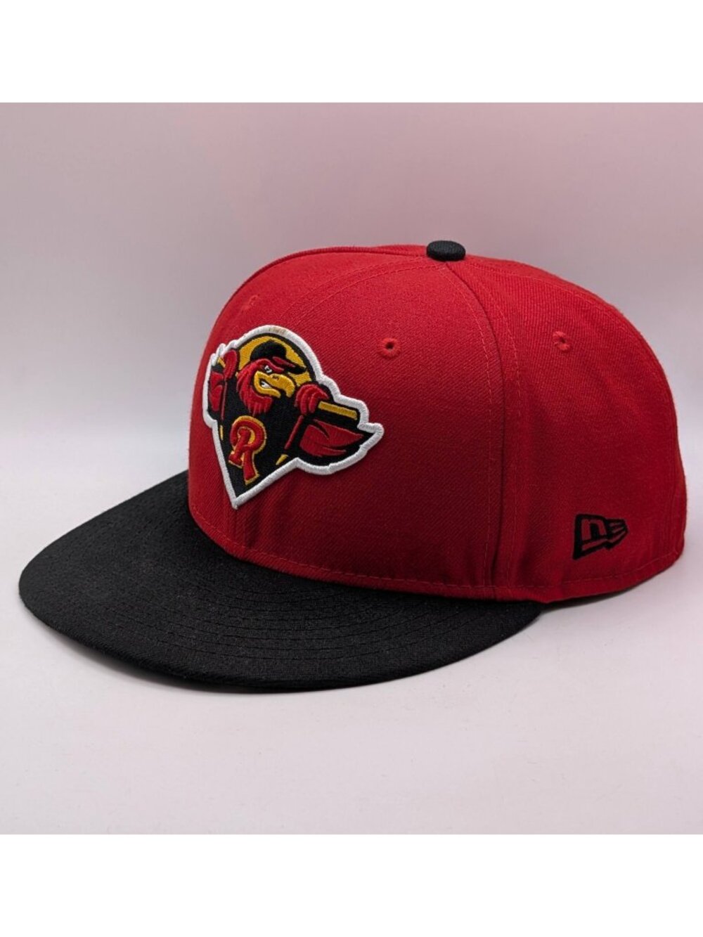 Rochester Red Wings Hat MiLB New Era Size 7 1/8 Fitted Baseball 59fifty Black